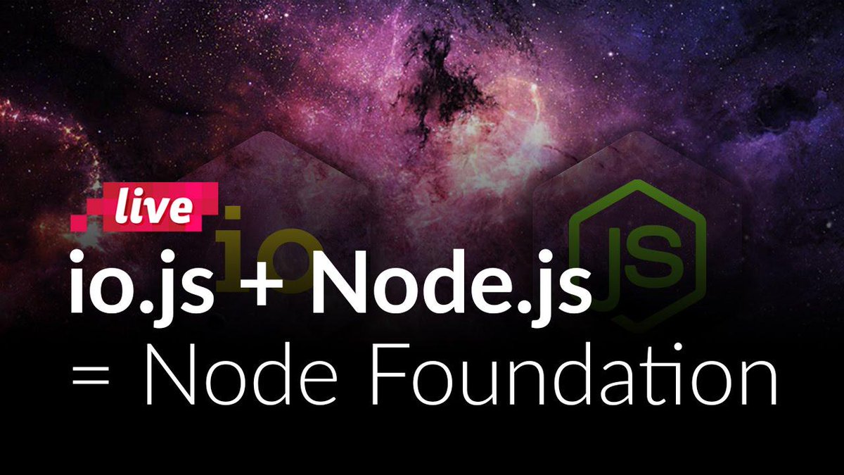 codek_tv's tweet image. Node Foundation = Node.js + io.js 
buff.ly/1ImuRhw

#nodejs #iojs #javascript