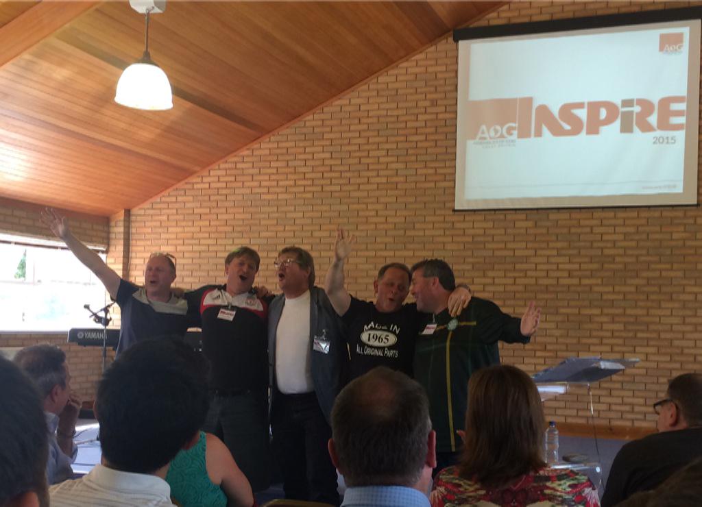 jetmjones's tweet photo. Inspiring worship with @JohnPartington singing the Liverpool FC anthem at @AOG_GB inspire2015 #humourandhonesty http://t.co/4RUqmVQyMB