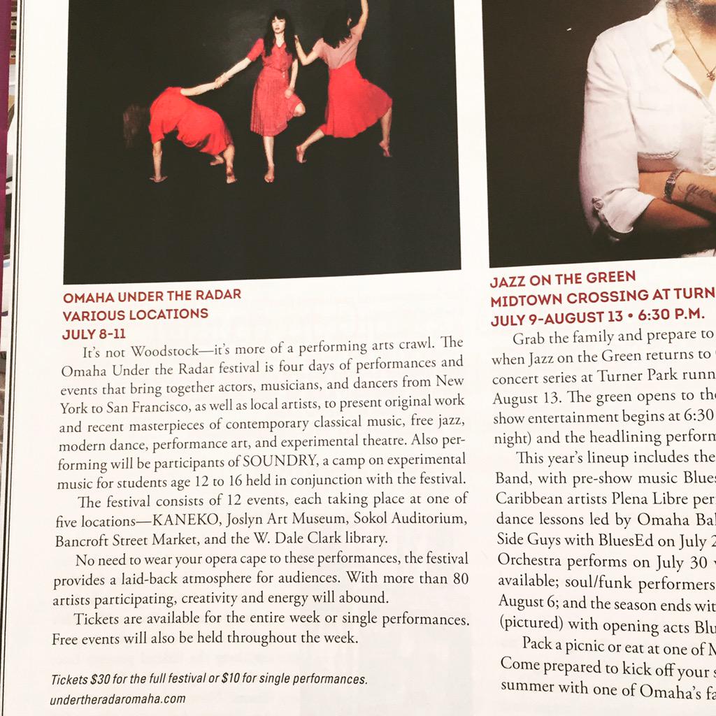 Thanks for the write up <a href="/omahamagazine/">Omaha Magazine</a>