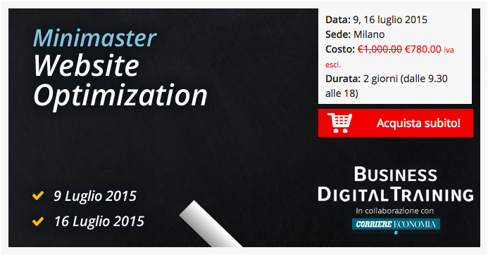 Marte_Digital's tweet photo. 9 e 16 luglio insieme per il #minimaster in #website #optimization #iscrizioni con #sconto 20% http://t.co/rq2gZSzvvW http://t.co/utINzRjCaq