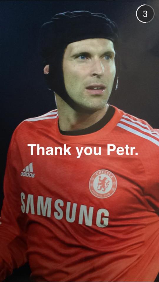 Samuel_CP9's tweet photo. Goodluck Cech! http://t.co/2l6FpAeGCt