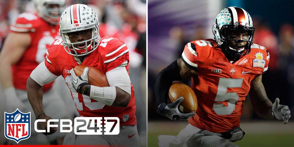 NFLDraft's tweet photo. J.T. Barrett's dad: Ohio State's starting QB job belongs to Braxton Miller.

--> http://t.co/bcfPS1jQEO http://t.co/1y9UB5go4R