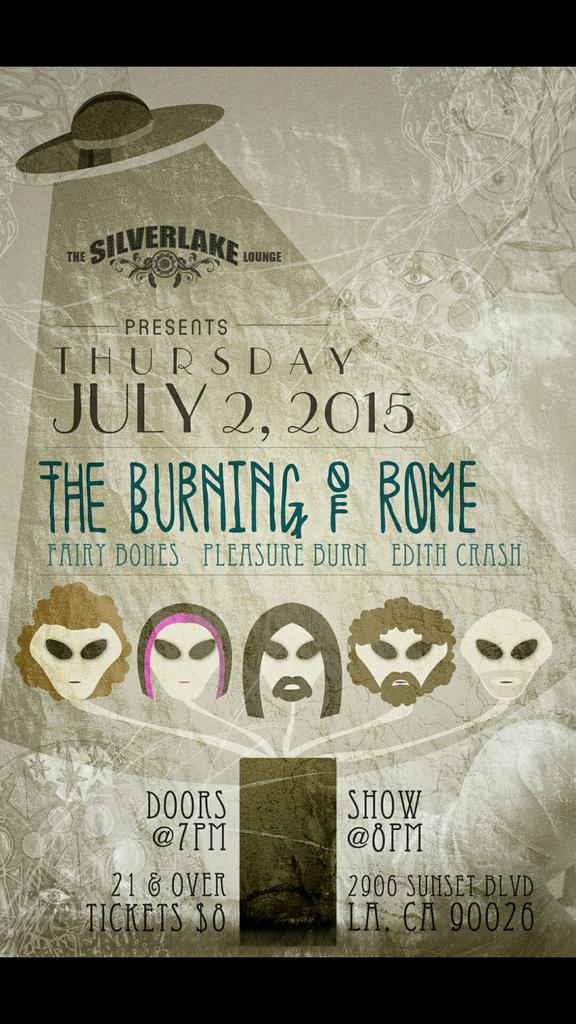 This Thursday we invade @SilverlakeLnge with <a href="/fairybonesmusic/">Fairy Bones</a> @edithcrash and Pleasure Burn.
