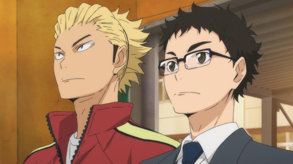 アニメ ハイキュー 公開まであと4日 守護神 西谷が烏野に戻ってきたのは 音駒高校との練習試合を控えたタイミング 新米 監督でツテのない中 音駒との試合をとりつけ 坂ノ下商店街で店番をしていた烏養のコーチ就任にこぎつけた 武田先生の熱意