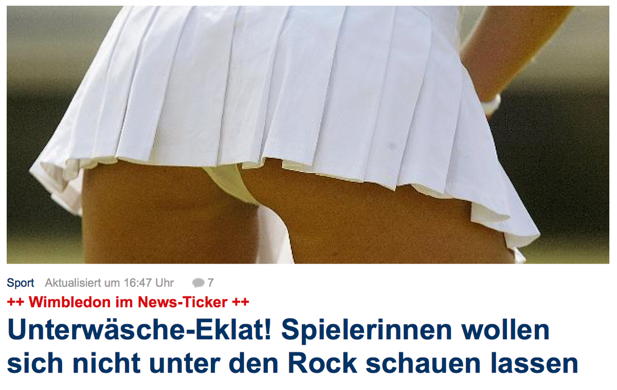 Minirock unterm unterm Minirock