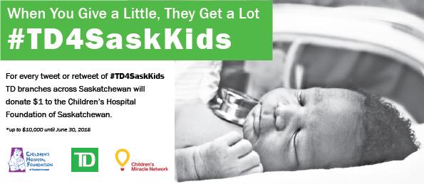 Ryan_Schwab12's tweet photo. Please take the time to retweet. We need 2000 tweets in 2 days to raise $10,000. #TD4SaskKids  #TD4SaskKids  #Thanks http://t.co/KFOrQ5yuuV