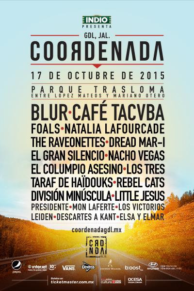 sopitas's tweet photo. Blur encabeza el Festival Coordenada en Guadalajara! Va el cartel completo: http://t.co/AMEln0jS8G http://t.co/xnG7fTQYnp