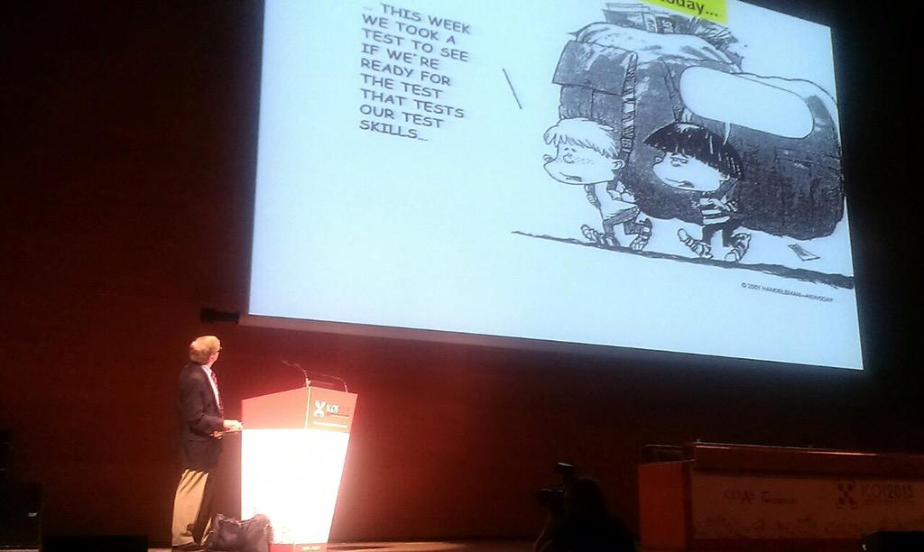 ICOT2018's tweet photo. Renzulli nos saca una carcajada agridulce con una viñeta. #icot2015 http://t.co/QtcxFocuzz