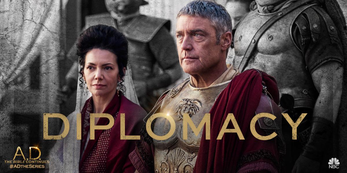 ADtheseries's tweet image. Pilate discovered the limits of diplomacy on the season finale of #ADTheSeries.