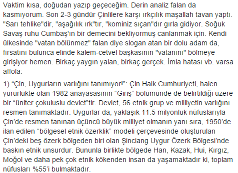toledolumilis's tweet photo. şu an Çin'de olan ve Çin üzerine tez yazmakta olan bir arkadaşımın yazdıkları: http://t.co/SrytxaVwX0