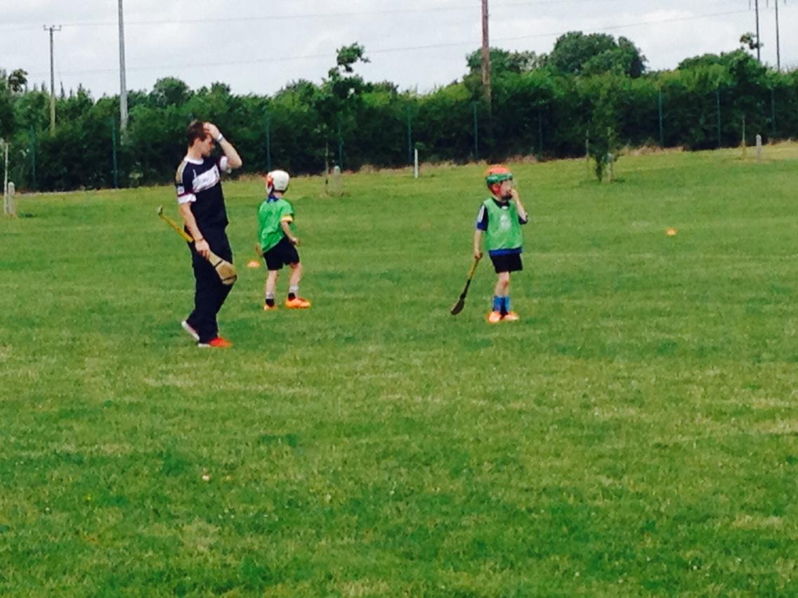 What'll we do now lads? County player Dwayne Palmer ponders his next move at Cul Camp in Portlaoise today. <a href="/CLGLaois/">Laois GAA</a>