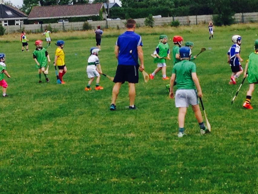 County player Cha Dwyer with his group at the Portlaoise Cul Camp today. <a href="/CLGLaois/">Laois GAA</a> @portlaoisjuvgaa