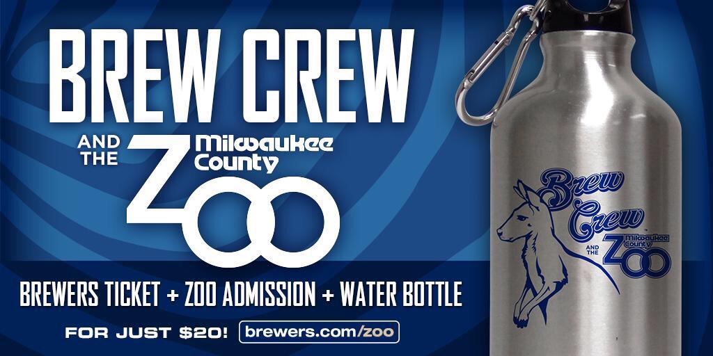 Brewers's tweet photo. RETWEET to win a Brew Crew &amp; the @MilwaukeeCoZoo ticket pkg! http://t.co/07gTxRjjAU #Whiff http://t.co/LxjfKN2Qn4