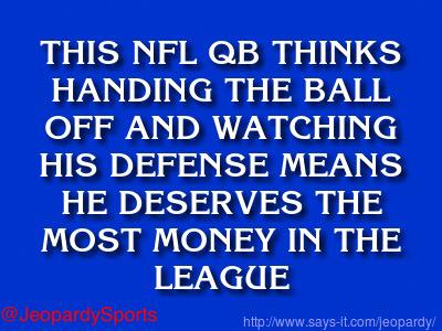 JeopardySports's tweet photo. "Who is: Russell Wilson?" #JeopardySports http://t.co/1m8RqExjvk