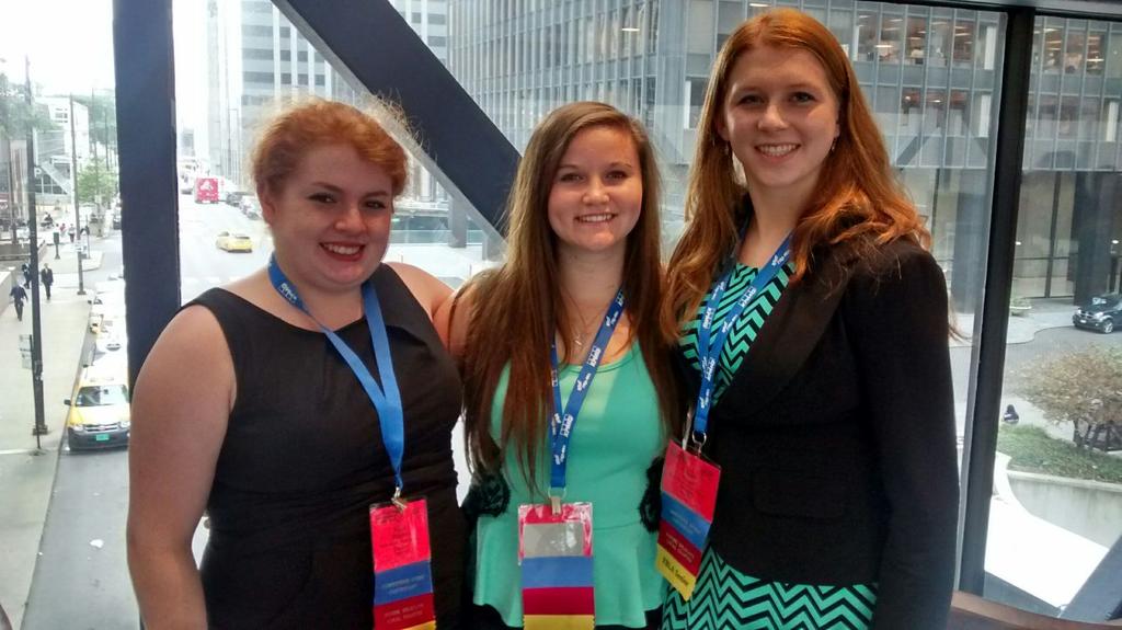 newhavenhigh's tweet photo. Watson, Nixon, &amp; Kruse competing at National FBLA today in Chicago. Good luck ladies. http://t.co/UPQbVK7Zio