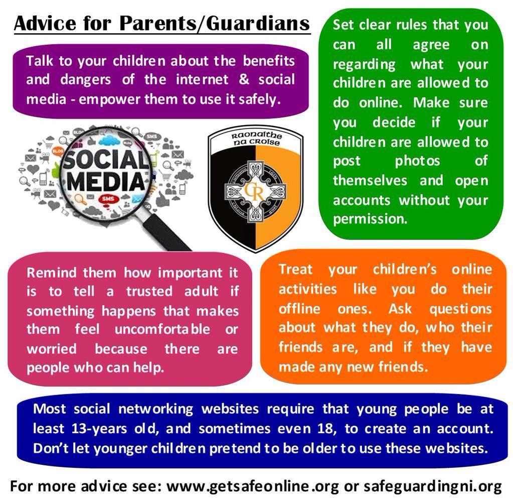 LsHurlingDev's tweet photo. Some great advice for parents about Social Media. Clubs: please RT to your members. @CLGLaois http://t.co/ITWDXPfITn