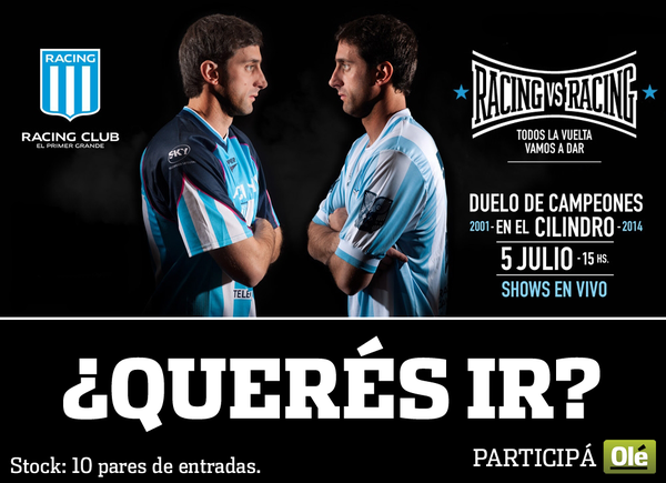 DiarioOle's tweet photo. Seguinos ▶ @DiarioOle, tuiteá #QuieroACADE y participá por dos entradas. BBLL: http://t.co/OkZlJPPpqz RacingvsRacing http://t.co/mVknwPeK15