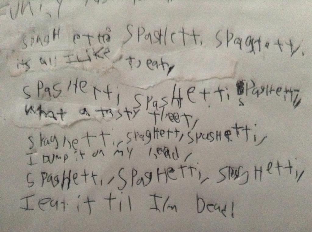 Here is the original handwritten poem from when I was eight