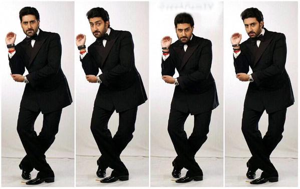 BachchanMania's tweet photo. Even when we suit up, we do the #snakesDance!!! #15yearsofAB #AbhishekBachchan http://t.co/J6gp36zMir