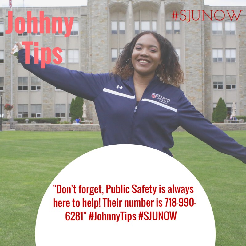 StJohnsNow's tweet photo. Don't forget, Public Safety is always here to help! Their number is 718-990- 6281 #JohnnyTips #SJUNOW http://t.co/sBBu0H4A5d