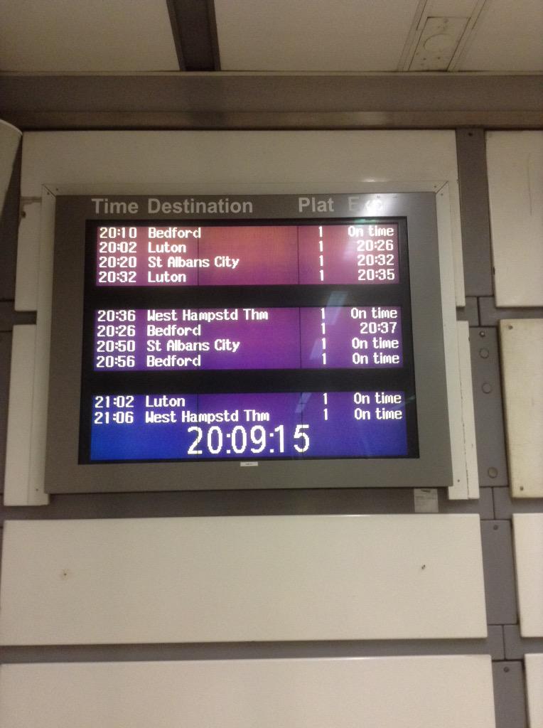 thameslinkdelay's tweet photo. @TLRailUK why these #thameslinkdelays on the way home too? Can't you get anything right? http://t.co/7gDkgbU1Xd