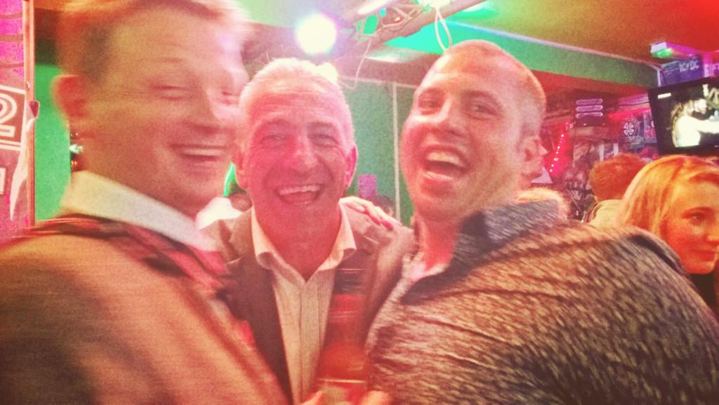 Jollyrog34's tweet photo. Jol, Mr John Bentley &amp; Wils on Wind St #97lionslegend #keepsmiling http://t.co/Xh7bbDLS1Y