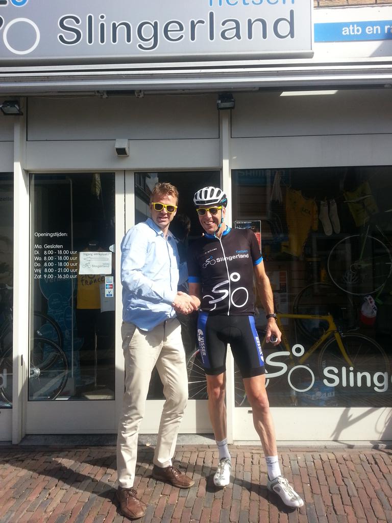 Gefeliciteerd @SvenSlingerland met pa's GroeneTrui by BzEv3/7 v @VlistOnderneemt  ! <a href="/SL_fietsen/">Slingerland Fietsen</a> en <a href="/iamspecialized/">Specialized Bicycles</a> !
