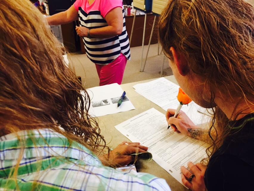 dandeliondear's tweet photo. Shelley and Shannon were turned away Friday and today were married! #LoveWins #MSMarriage http://t.co/oYD8q5qLUo