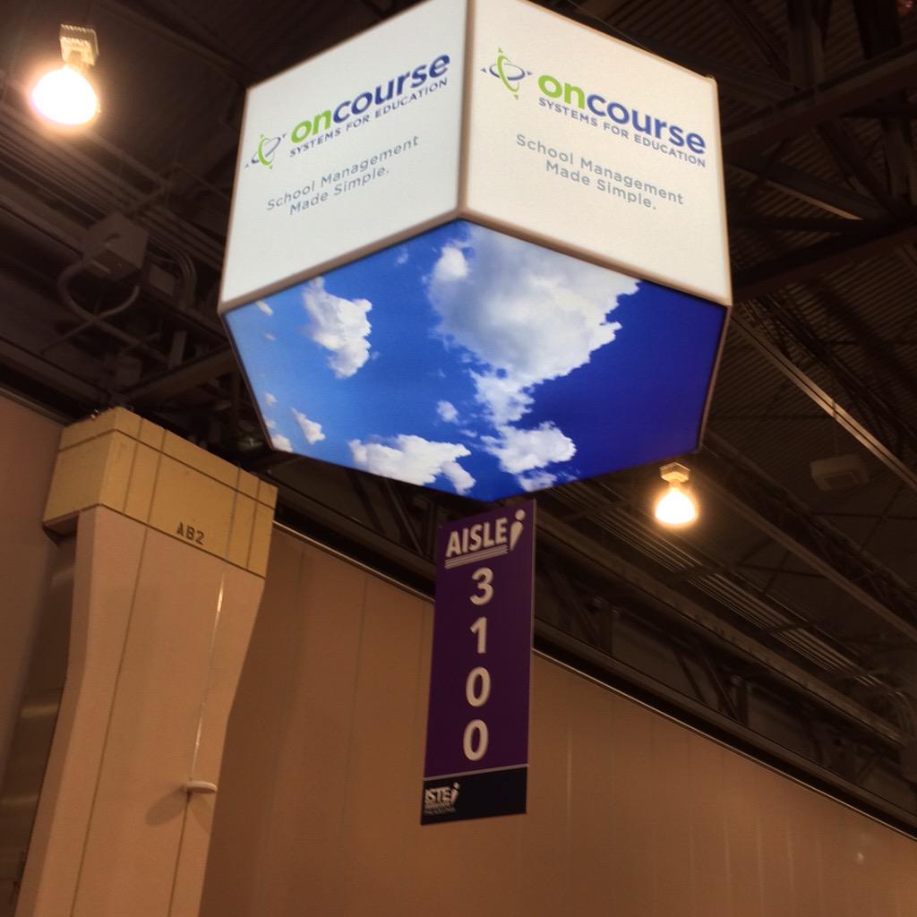 OnCourseK12's tweet photo. #CloudClassroom questions? Ask @OnCourseK12 at booth 3146 #ISTE #ISTE2015 http://t.co/vPDUJeRkMT