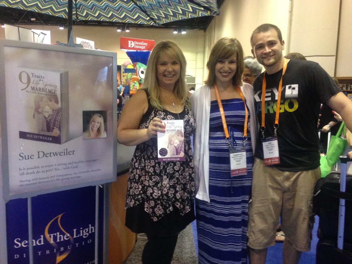 STLDNA's tweet photo. SIGNING NOW! @SueDetweiler &amp; her book 9 Traits of a Life-Giving Marriage #ICRShow #STLBooth131 http://t.co/KQrTb4935k