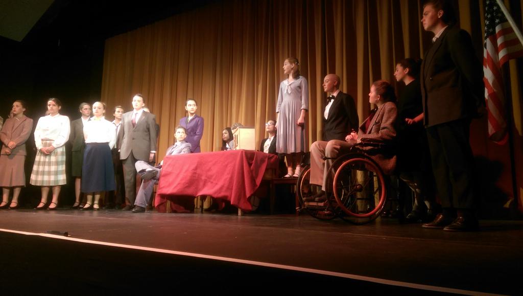 JonnyDepledge's tweet photo. @DowneHouse1 watching my sister on stage as Annie. So so good! Well done http://t.co/49PaT9eJ2T