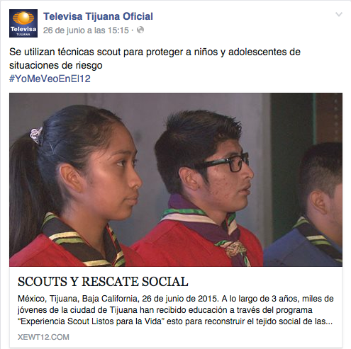 Se utilizan técnicas scout para proteger a niños y adolescentes de situaciones de riesgo ow.ly/OX5NA