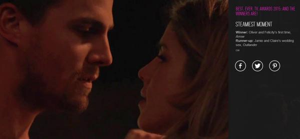 AmellDaily's tweet photo. Congrats to @CW_Arrow &amp; #Olicity  for winning E! Polls for #BestCouple #SteamiestMoment &amp; #BestShocker http://t.co/6Y5hJLV1OJ