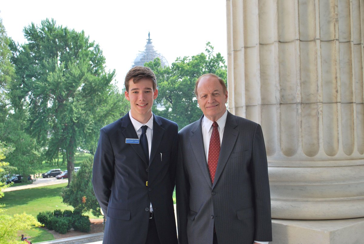 Richard Shelby On Twitter Congratulations To Al High School Student Alexander Young On Completion Of The United States Senate Page Program Http T Co Hlawsjlzww