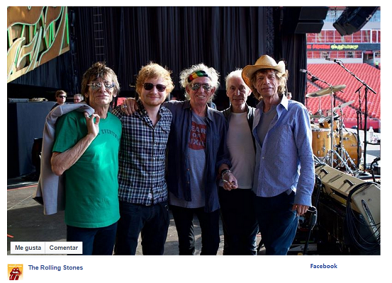 ALSA_RoadMusic's tweet photo. .@edsheeran y los@RollingStones juntos cantando en Kansas. Son incréibles. #StonesKC
http://t.co/YqyVGVBphe http://t.co/fZlpCsn1OL