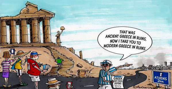 SonyKapoor's tweet image. This cartoon cuts close too close to the bone... #Grexit