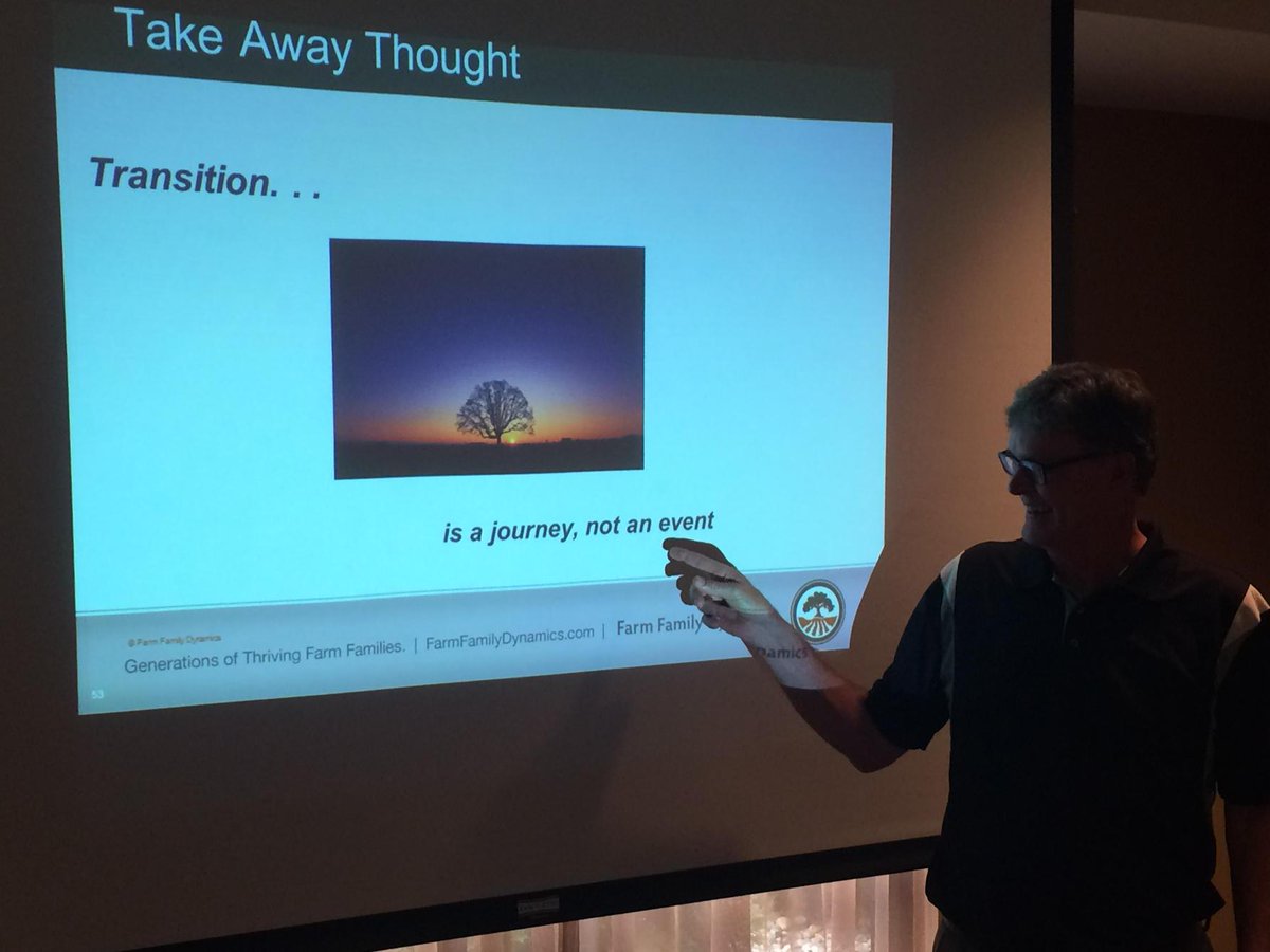 joelmathiowetz's tweet photo. Learning from Joe and Farm Family Dynamic's on strategies on family farm transitions! It's a journey! http://t.co/pWbZTQBZqn