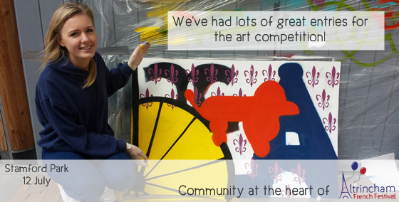 AltyFrenchFest's tweet photo. Looking forward to seeing all the great entries for our art competition http://t.co/lVginPUWHM #Altrincham #community http://t.co/Ffucnn5xR6