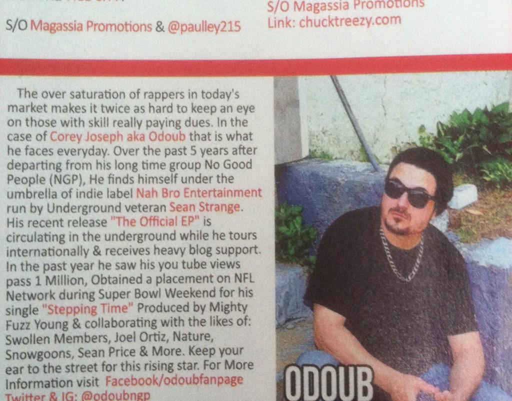 OdoubNgp's tweet photo. Check out my write up in this years #XXLFreshmen issue.#Odoub #CoreyJoseph #NahBro http://t.co/aOvNENPC7c