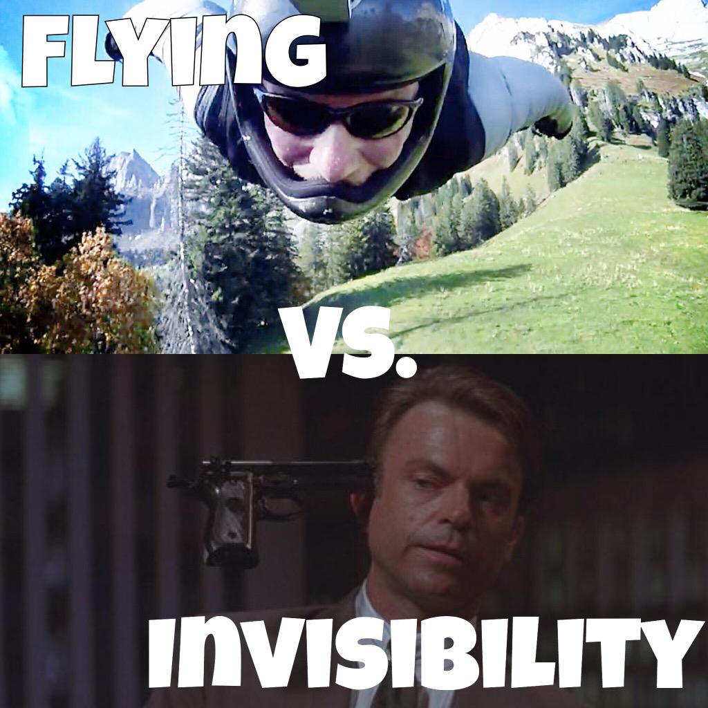 Wichitopia's tweet photo. Flying vs Invisibility. You chose one. We discuss.  http://t.co/RdrUnmtKse (starts at 9:10) #skyloads http://t.co/I78emxlkU1