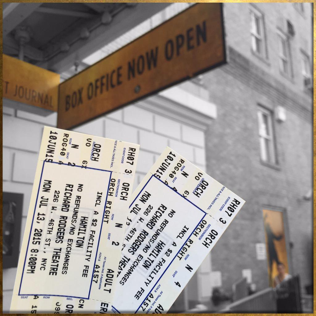 HamiltonMusical's tweet photo. When are you joining us? Who will accompany you? #ToTheRevolution #HamiltonBway http://t.co/AyeZw7IOvu http://t.co/K35MsFOlrt