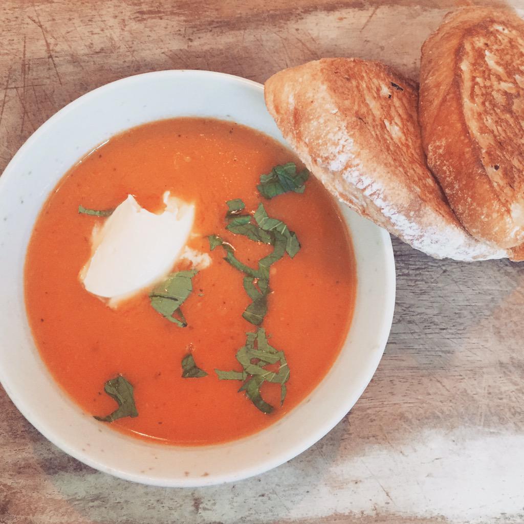 Getting on the soup buzz - delicious tomato soup at Kingsland Shaky Isles today