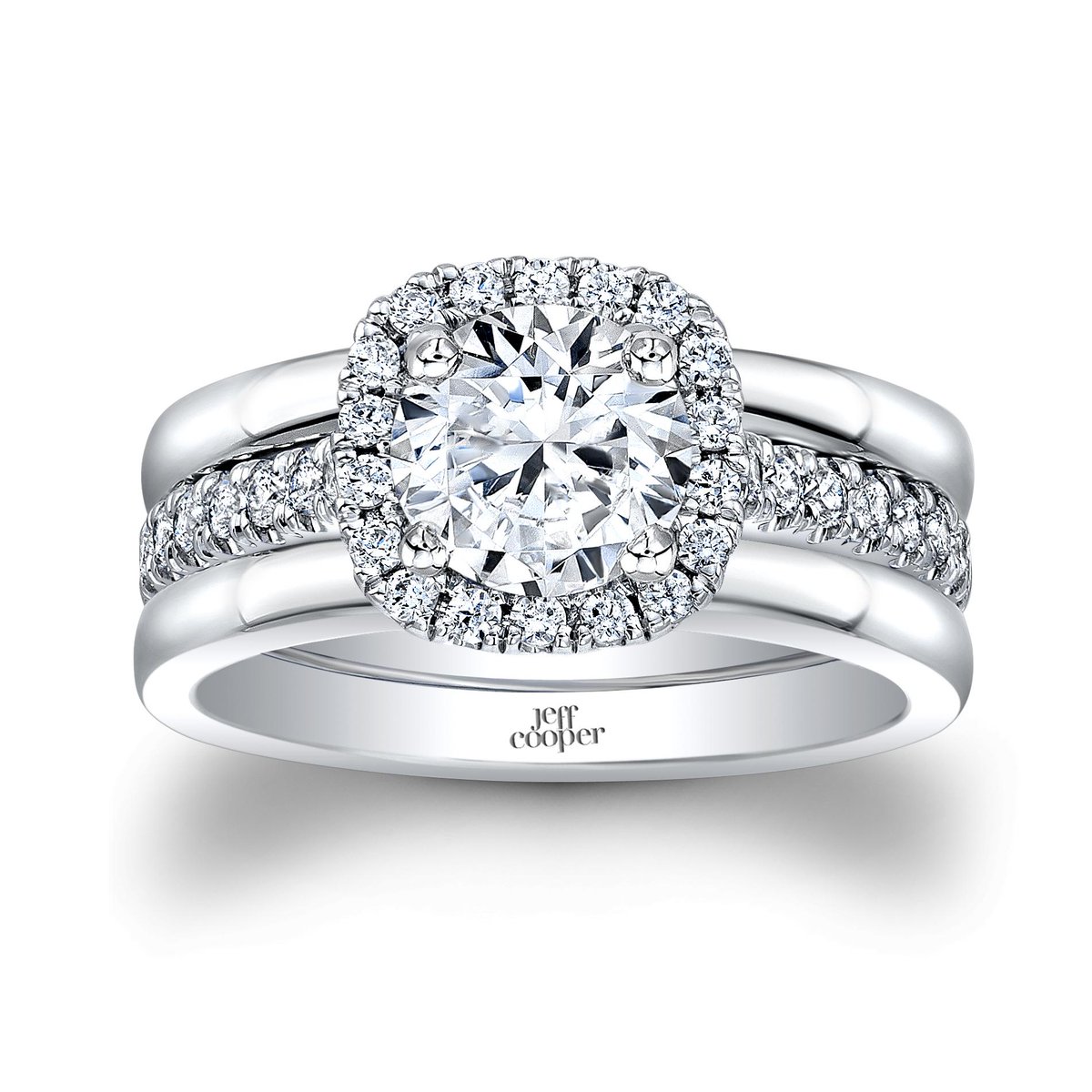 Love is a Trilogy!The Gia is a unique three ring design from the #TrilogyCollection #JCdesigns jeffcooperdesigns.com/ring/gia-engag…