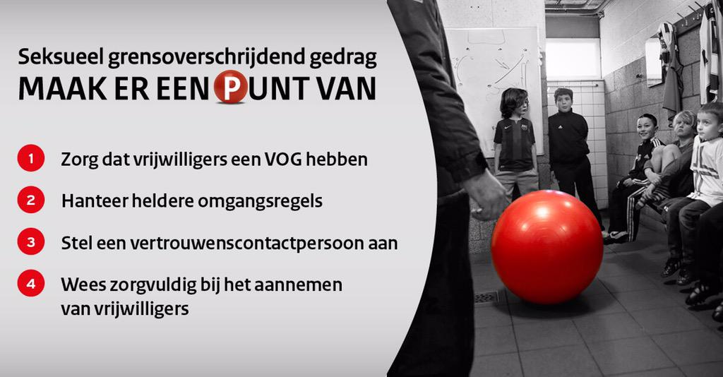 In #Breda winnend team #VOG estafette. Met 33 #vrijwilligersclubs punt van #seksueelgrensoverschrijdendgedrag maken.