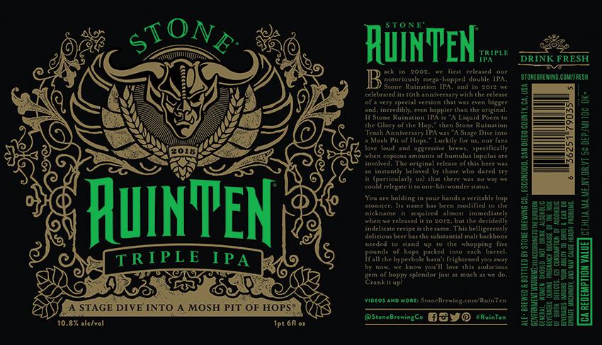 thefullpint's tweet image. #CraftBeer News - @StoneBrewingCo RuinTen Triple IPA Returns bit.ly/1g3qLQA
