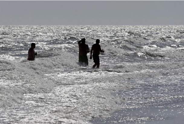 washingtonpost's tweet photo. Shark bites man. Man punches shark in head. http://t.co/PsN6y3tS8Q http://t.co/z1DWvSbvhE