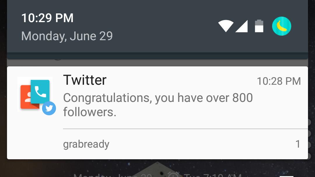 Always great to get a notification like this one :) #thankyou