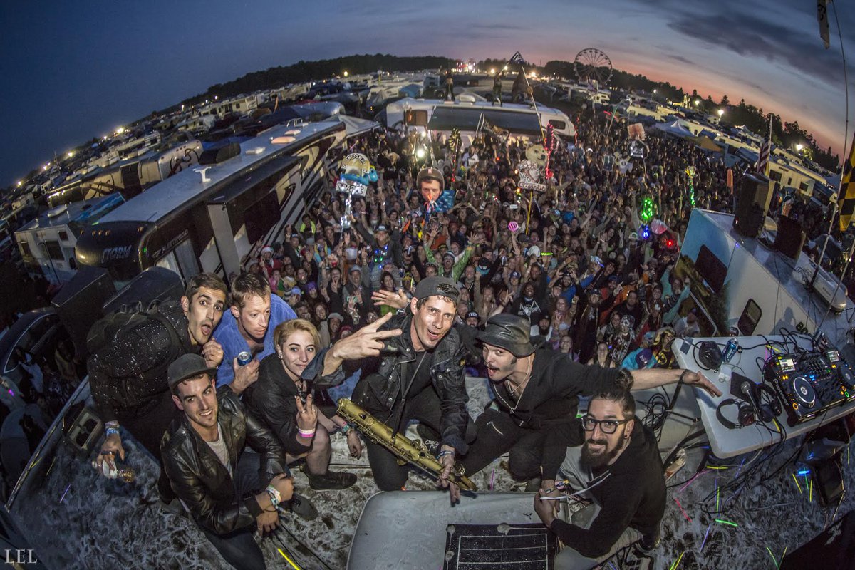 billboarddance's tweet photo. After closing out @electric_forest, @BigGigantic played an impromptu 2 hr set atop 2 RVS in GA camping 📷: @collint63 http://t.co/3VhHS2rlgi