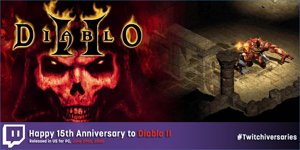 Twitch's tweet photo. Happy 15th Anniversary to the hack-and-slash RPG classic @Diablo II! #Twitchiversaries http://t.co/kgHXWHvHd7