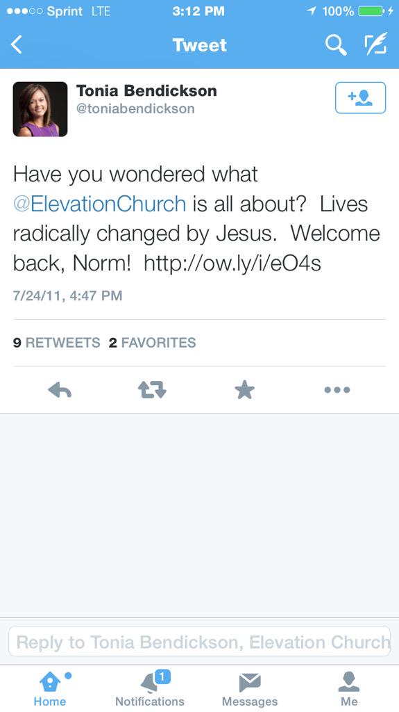watchkeep's tweet photo. Your tweets on registered sex offender Norm are featured @toniabendickson http://t.co/sWRD1yLfVj #elevationchurch http://t.co/EUYywMYpue